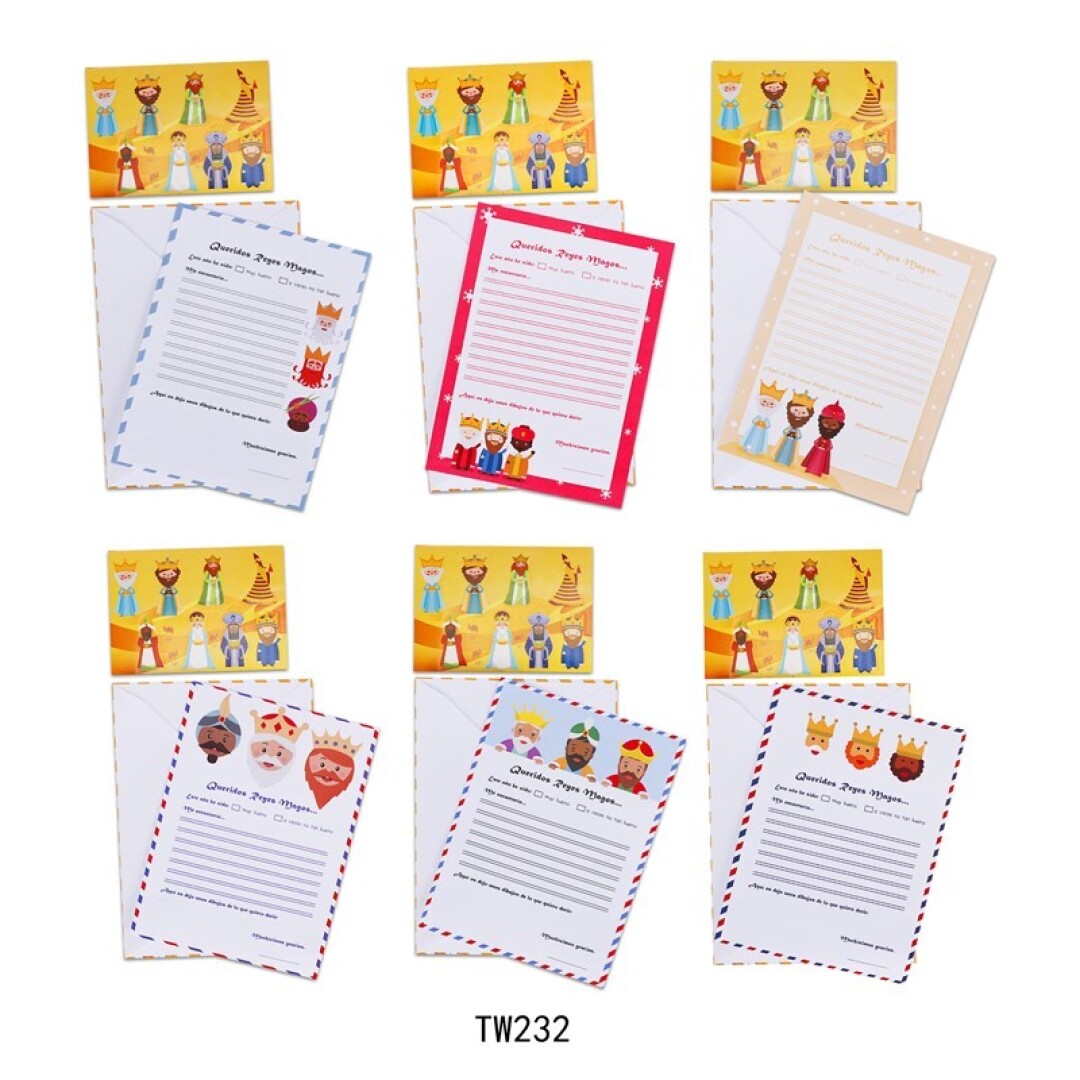 CARTA REYES MAGOS 14.8X21CM 900500