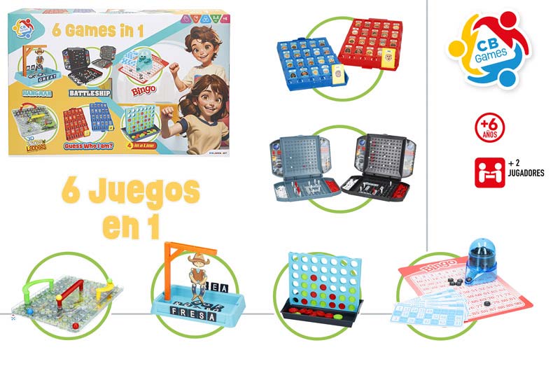 CB GAMES- 6 JUEGOS EN 1 914500R