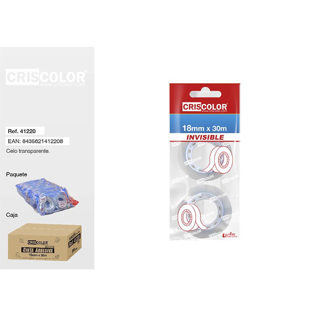 CELO INVISIBLE 18MMX30M 2UD 900400