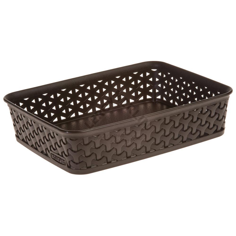 CESTA MARRON RECT 20X14 902000