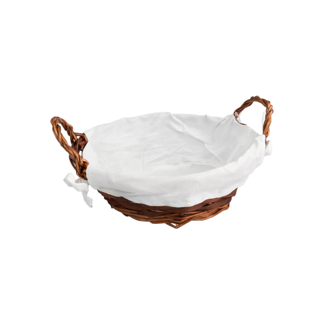 CESTA MIMBRE CAOBA C/FORRO 21CM 901800
