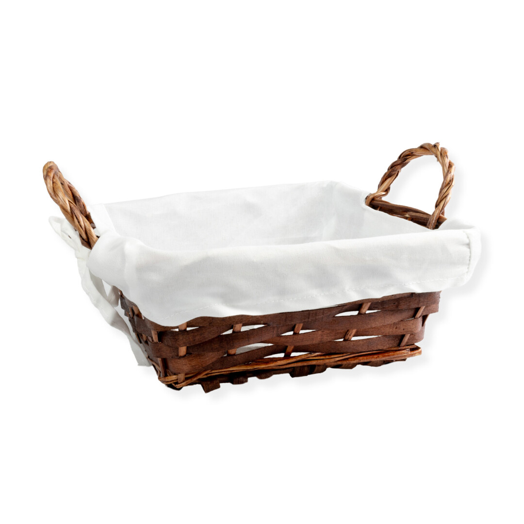 CESTA MIMBRE CAOBA C/FORRO 22X22 901800