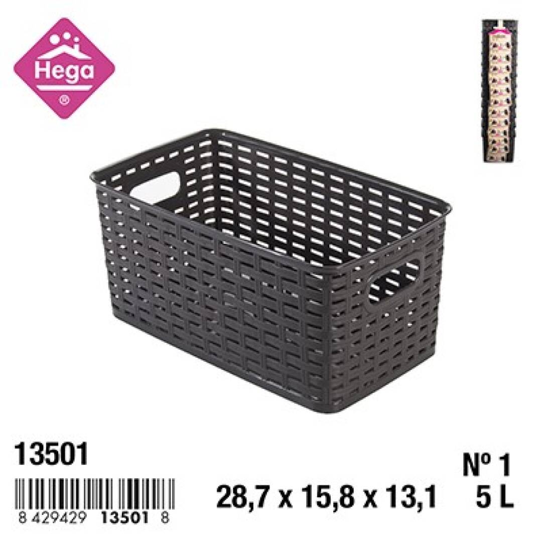 CESTA RATTAN  Nº1 5L 28X15X13 MARRON 9014000