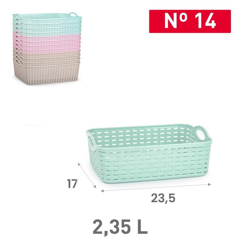 CESTA RATTAN Nº14 2.35L 17X23.5 VRM 9012500