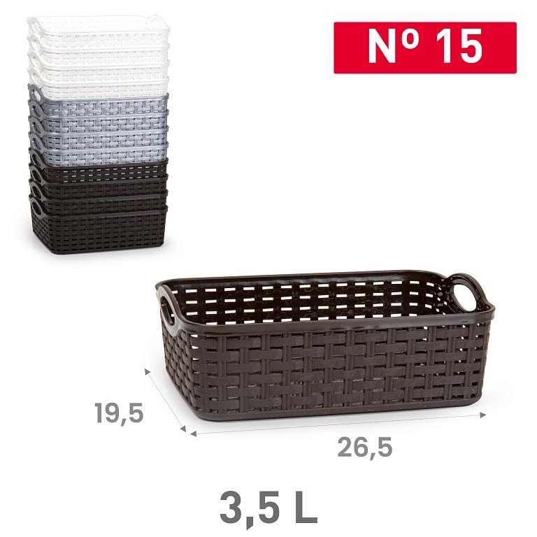 CESTA RATTAN Nº15 3.5L 19.5X26.5 9015500