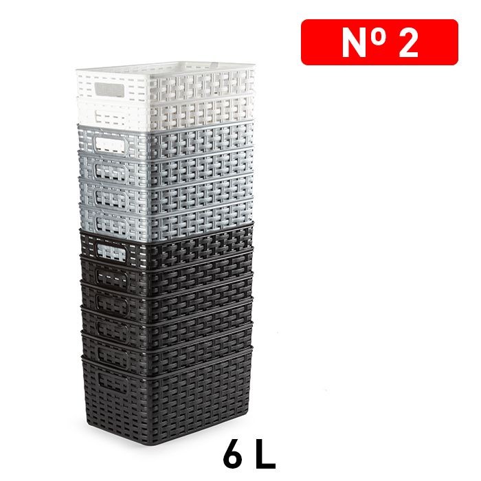 CESTA RATTAN Nº2 6L 29X19 MRG 9018000