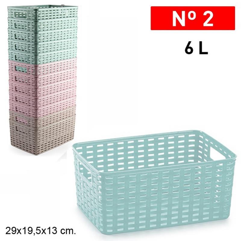 CESTA RATTAN Nº2 6L 29X19 VRM 9018000