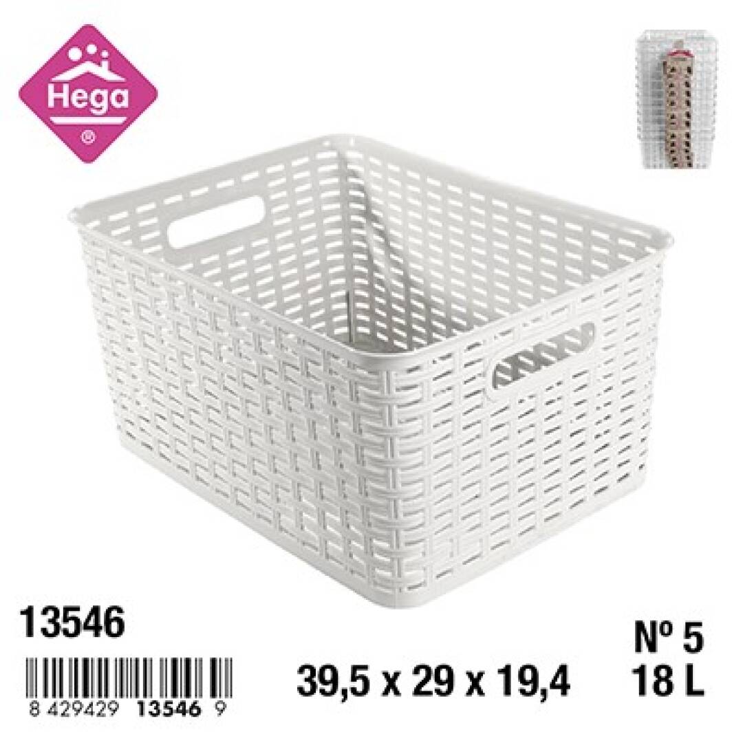 CESTA RATTAN Nº5 18L 19X29X39 BCA 9034000