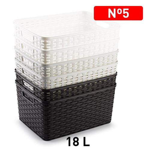 CESTA RATTAN Nº5 18L .38X28 BCO 9034000