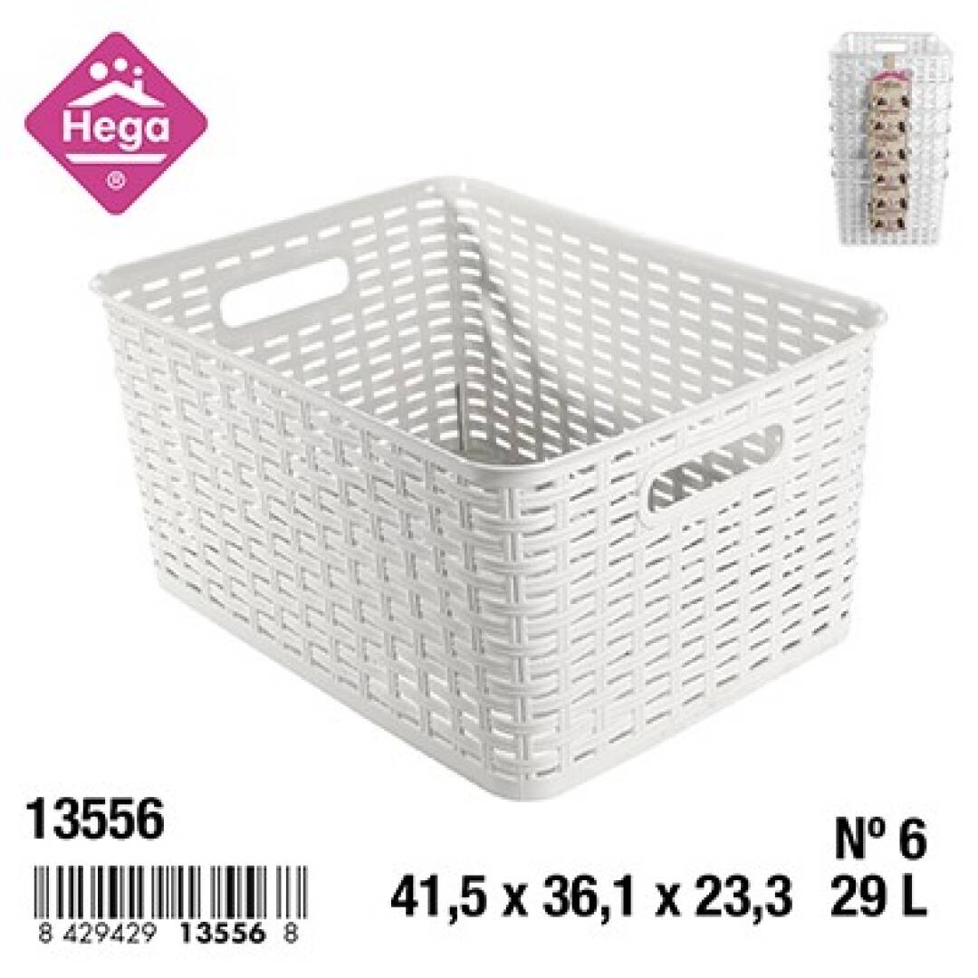 CESTA RATTAN Nº6 29L 23X36X41 BCA 904200