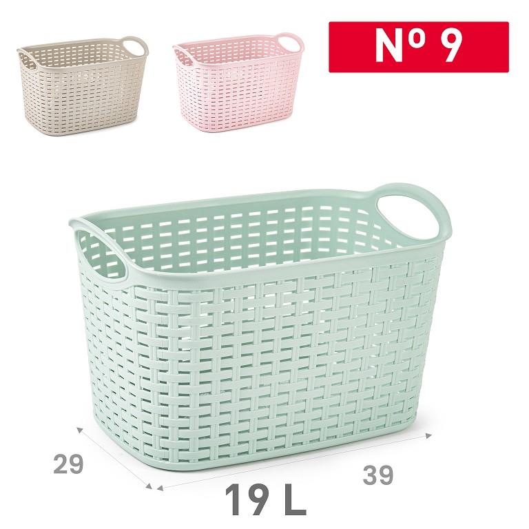 CESTA RATTAN Nº9 19L 39X29 VRM 9037500