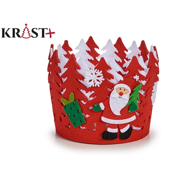 CESTA REDONDA NAVIDAD ROJA 9017500