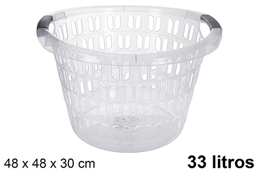 CESTA TRANSPARENTE ROPA 33L 9058500