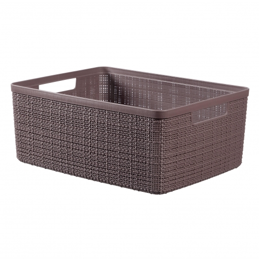 CESTO JUTE MARRON 36X28X14 906500