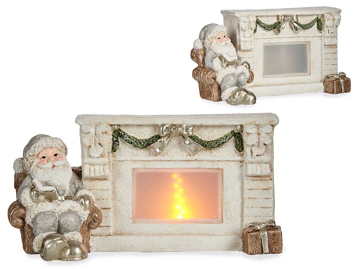 CHIMENEA CERAM. LUZ C/PAPA NOEL 926700