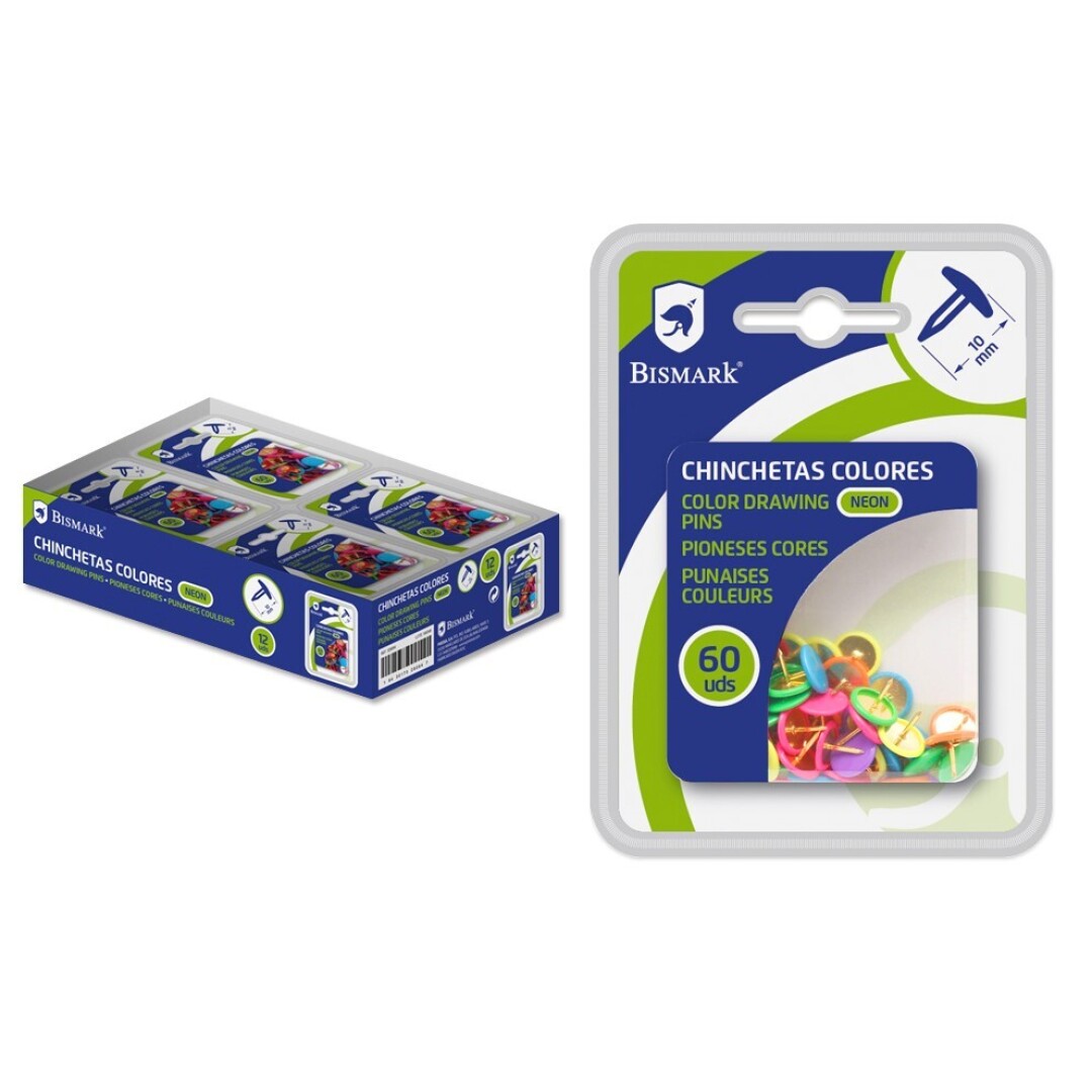 CHINCHETAS COLORES NEON 900600