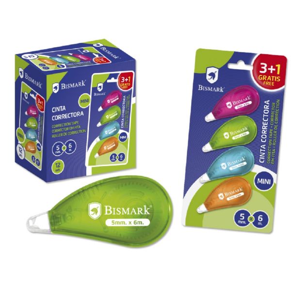 CINTA CORRECTORA MINI NEON 4U 901800