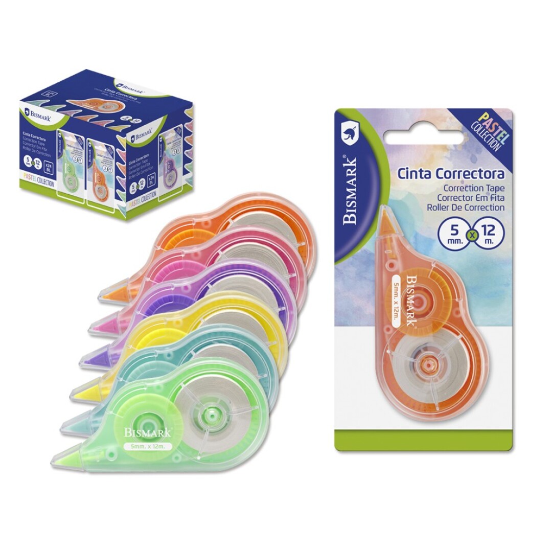 CINTA CORRECTORA PASTEL 12M 90095000