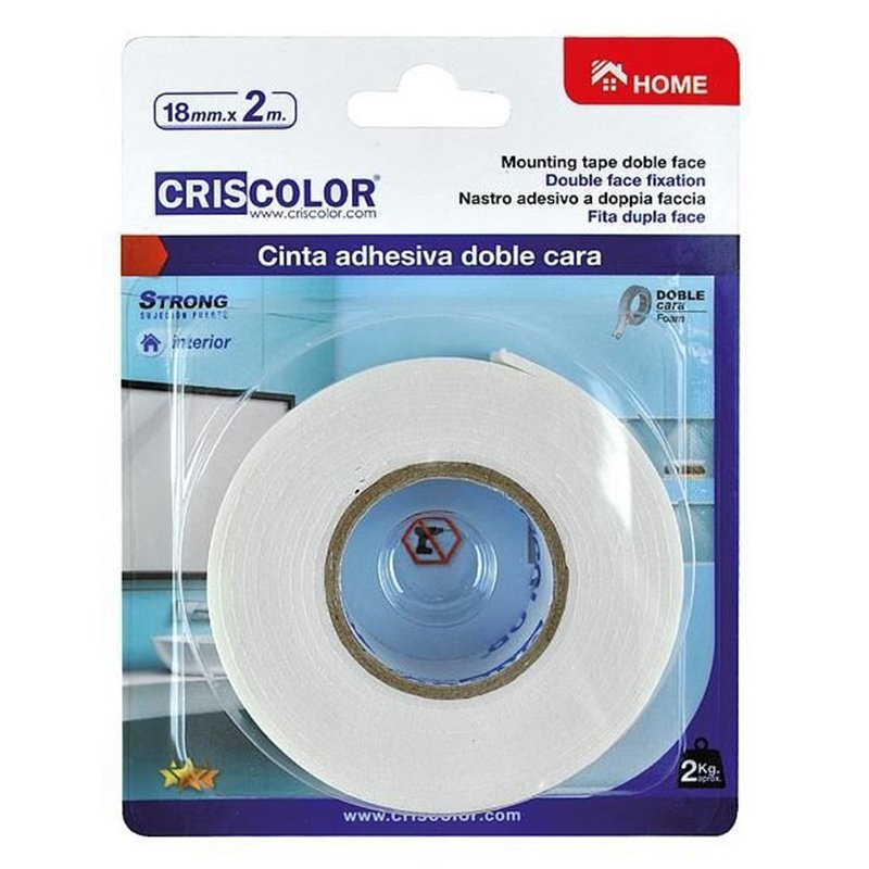 CINTA DOBLE CARA 18MMX2M 900500