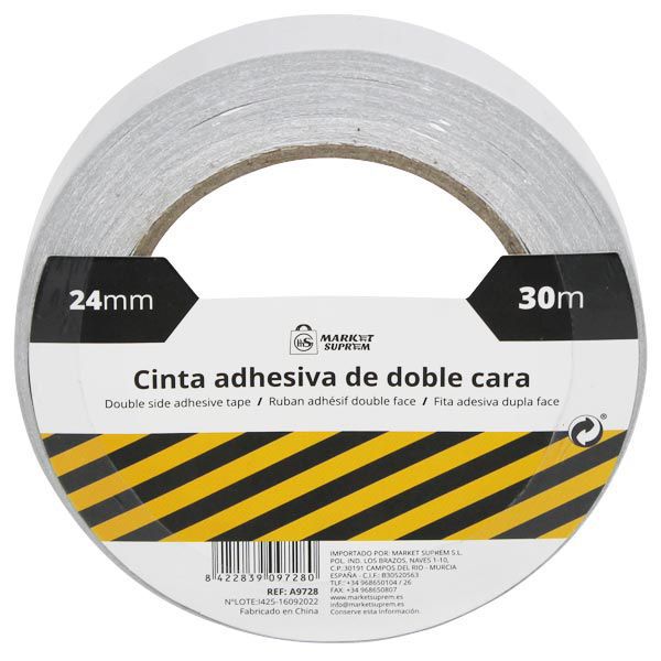 CINTA DOBLE CARA 24MMX30M 900800