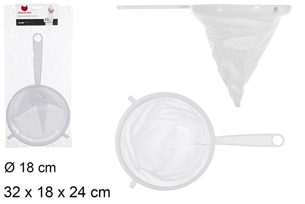 COLADOR TELA 18CM 901800
