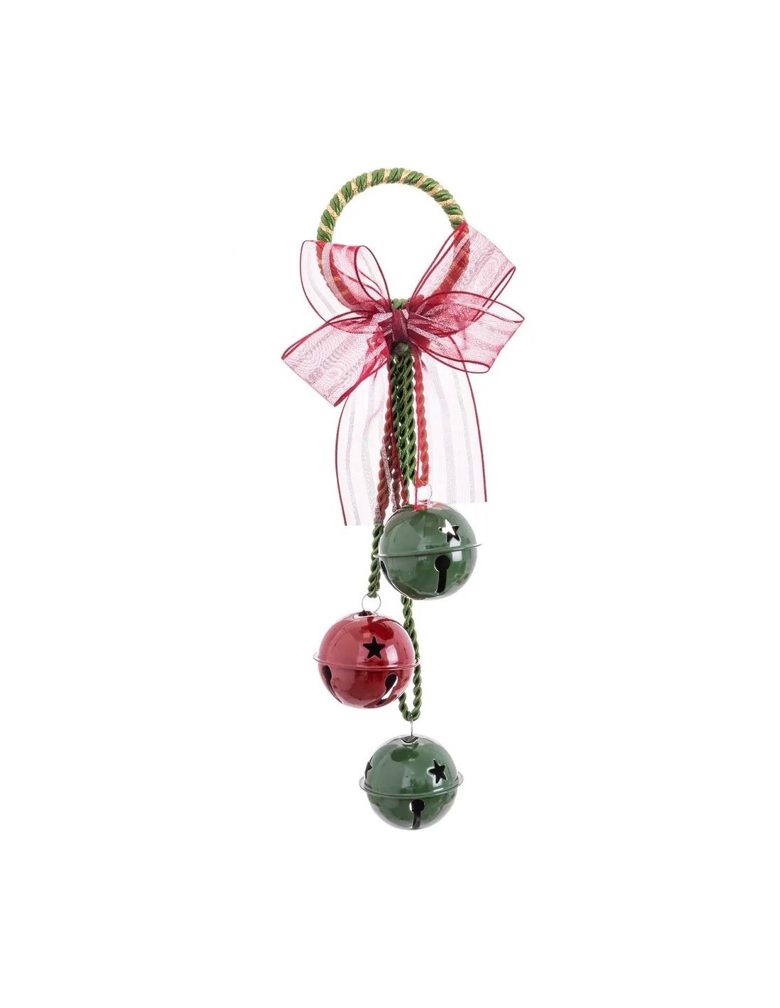 COLGANTE 3 CASCABELES METAL 10X6X40CM 903000