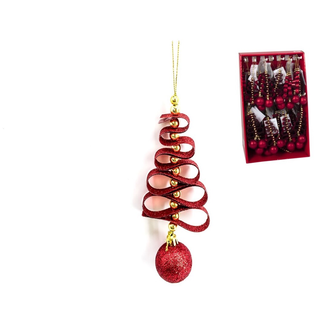 COLGANTE ARBOLNAVIDAD PURP.ROJO 9005500