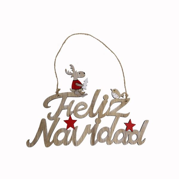 COLGANTE FELIZ NAVIDAD 22X15 8007500