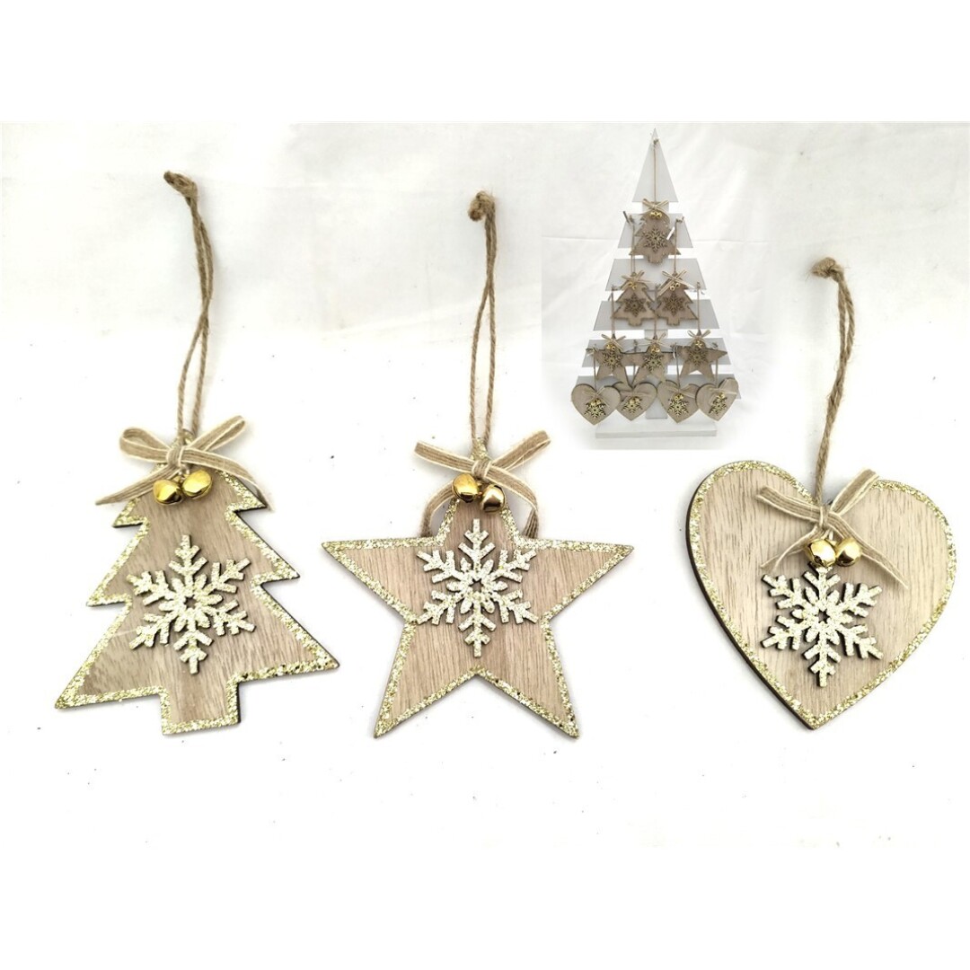 COLGANTE FIGURA C/COPO NIEVE 11CM  9008500
