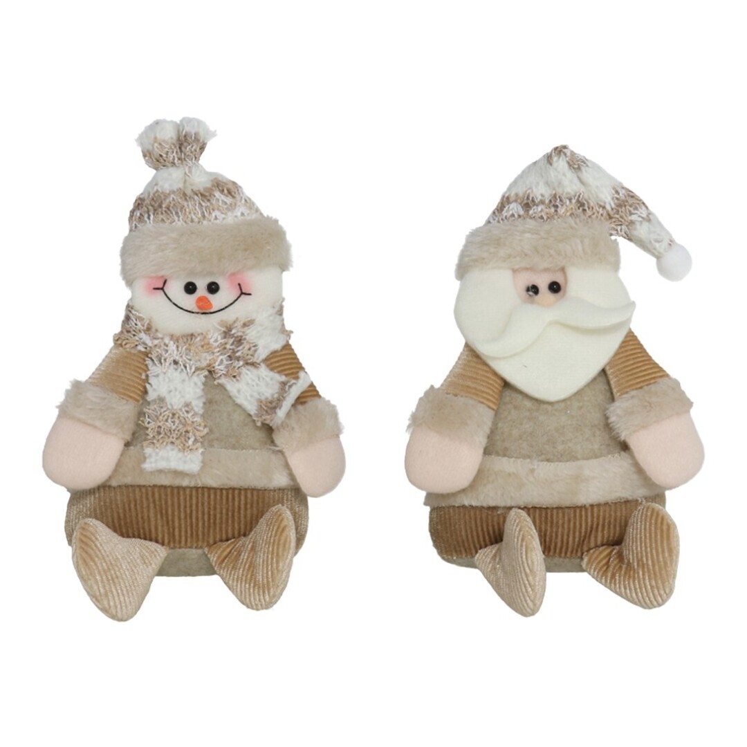 COLGANTE SANTA Y SNOWMAN 11.5X17 901400