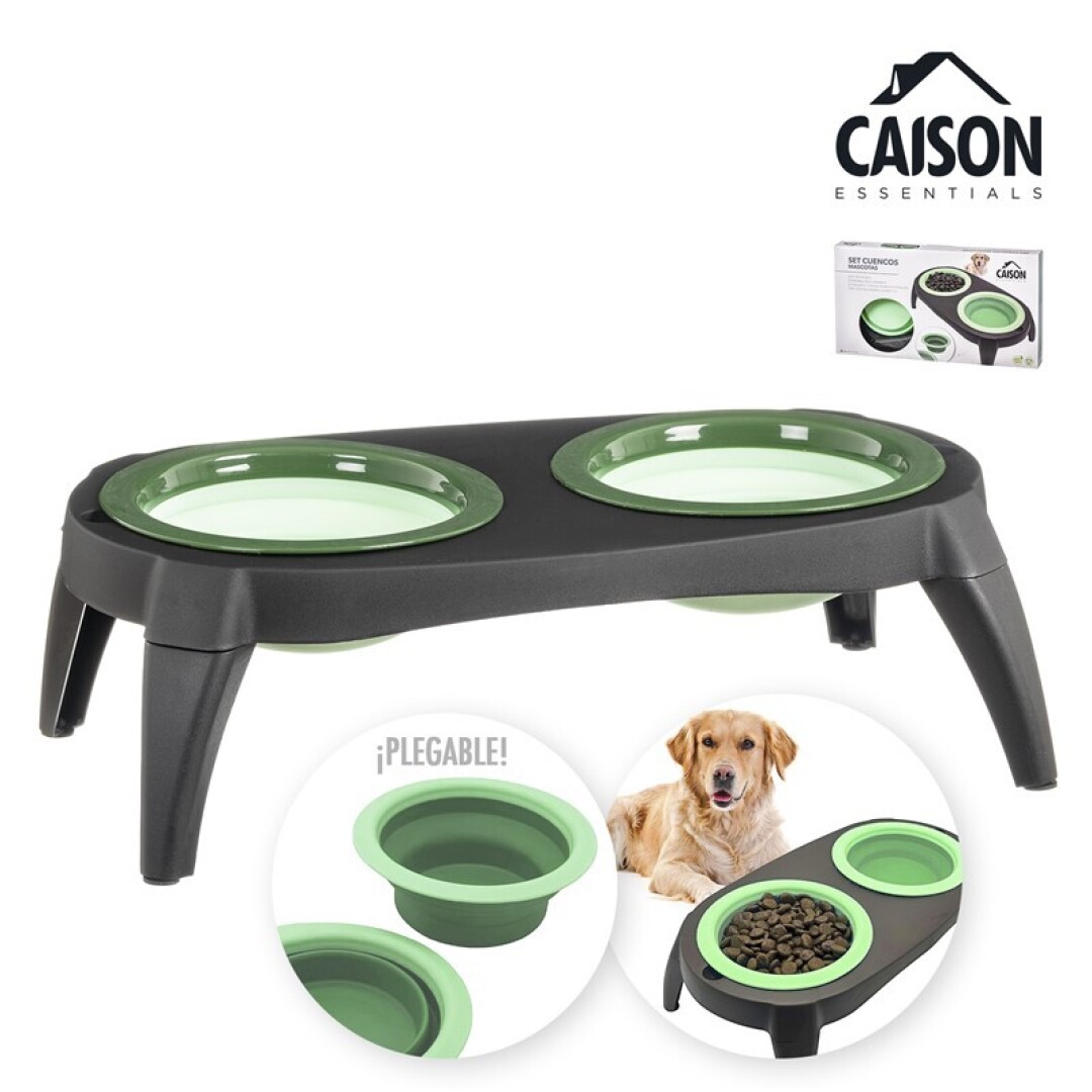 COMEDERO MASCOTA 2DPTOS PLEG.SILICONA 9051500