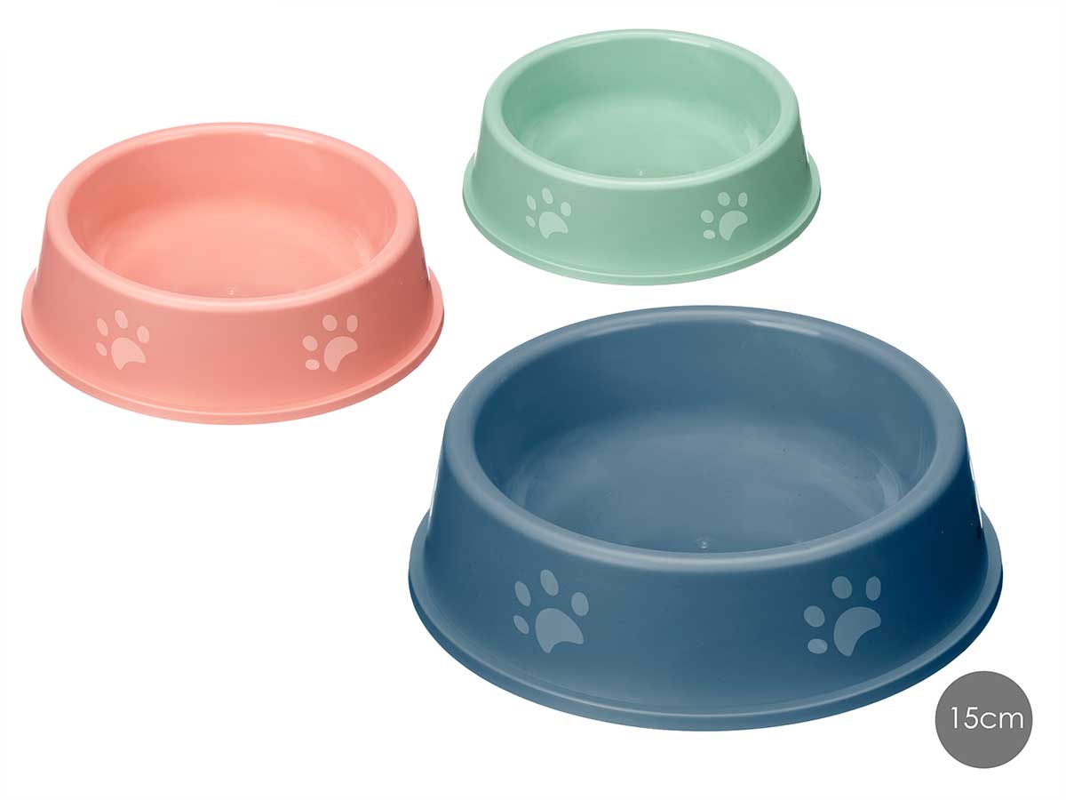 COMEDERO PLAST.HUELLAS 15CM 900500