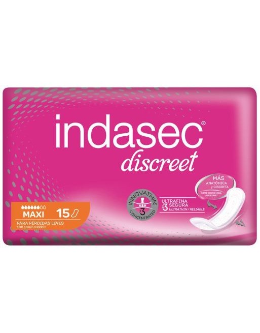 COMPRESAS INDASEC DISCRET MAXI 15U 9043500