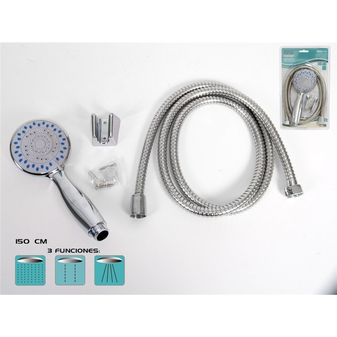 CONJUNTO DUCHA 3FUNC.C/MANGUERA 150CM 904600
