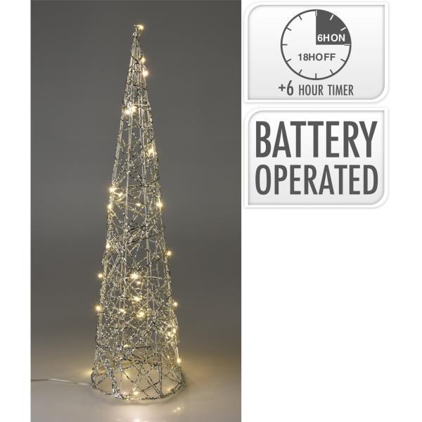 CONO ARBOL LED 16X60 PLATA 9061500