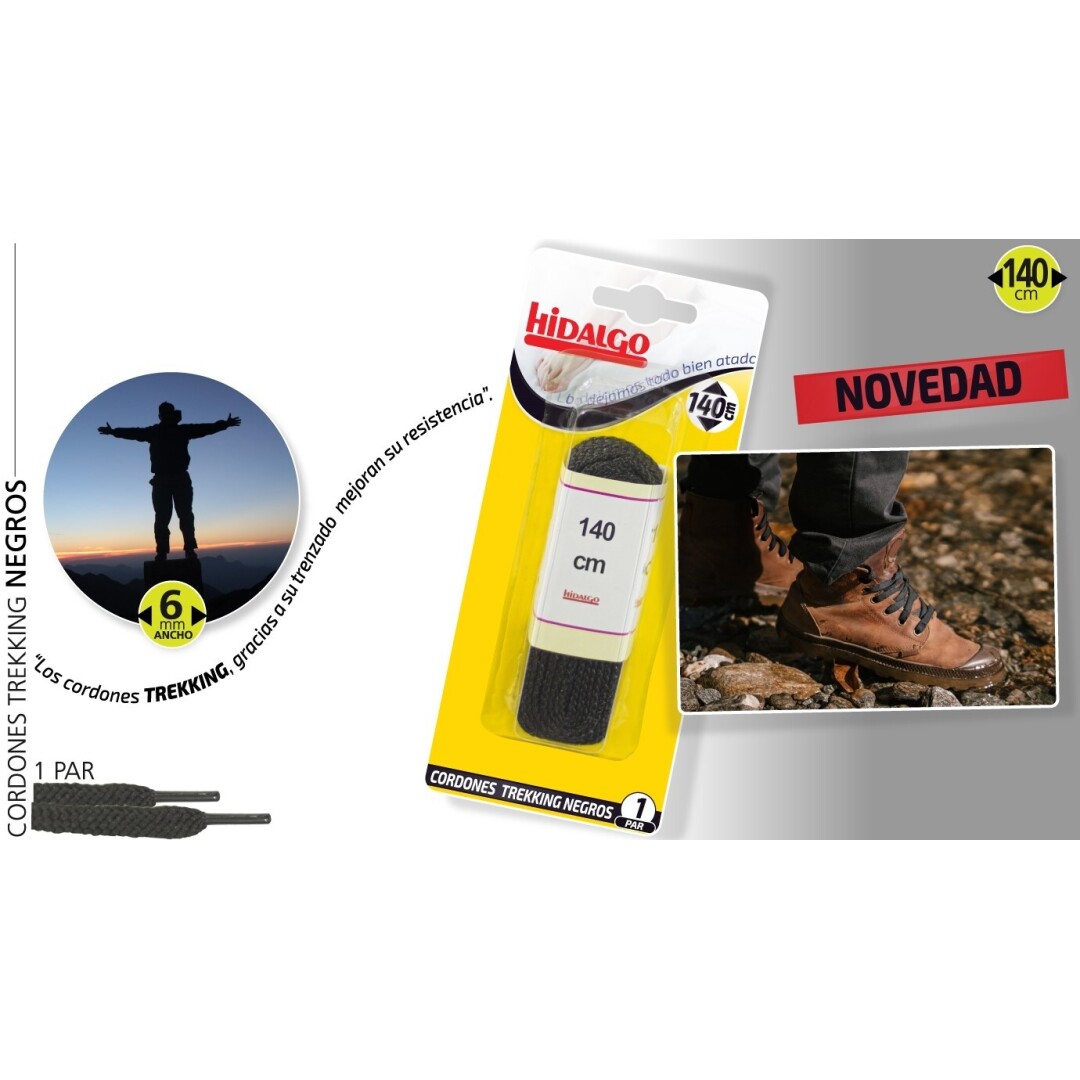 CORDONES TREKKING 140CM 1 PAR 9005500