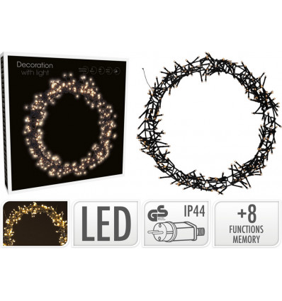 CORONA 38CM 300LED LUZ CALIDA 9203000