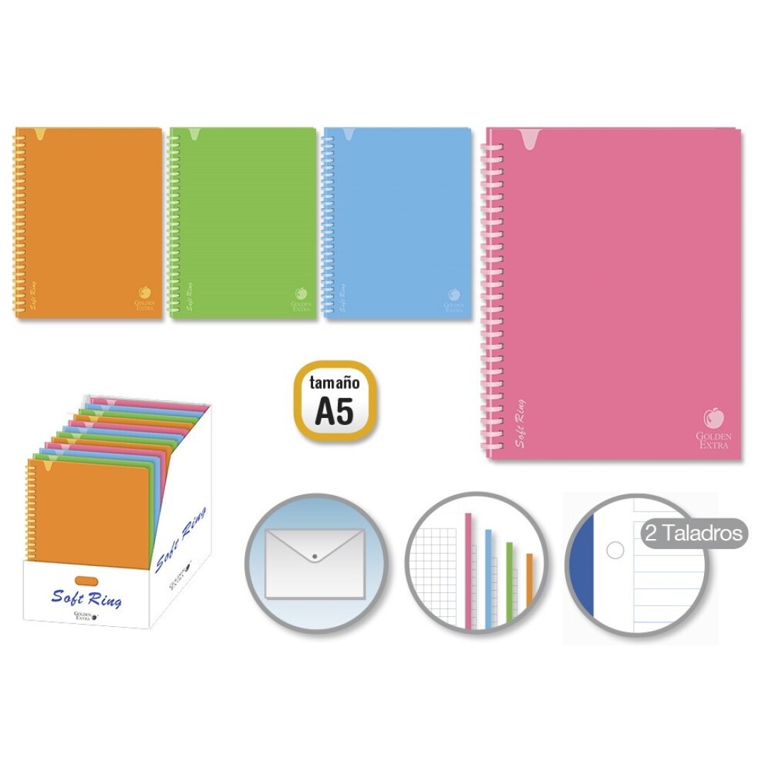CUADERNO MATEPAS A5 80H 90GR C/GOMA 9027500