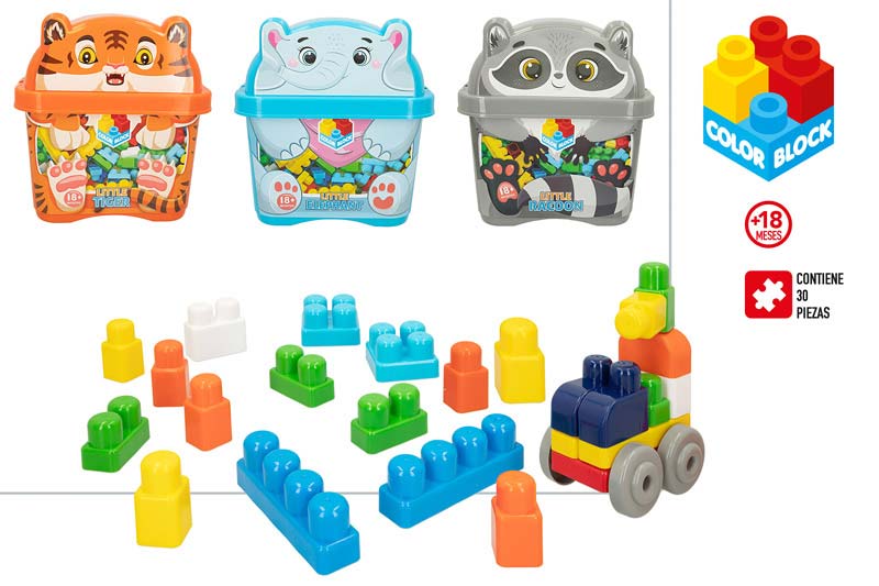 CUBO 30 BLOQUES ANIMALES 9099002