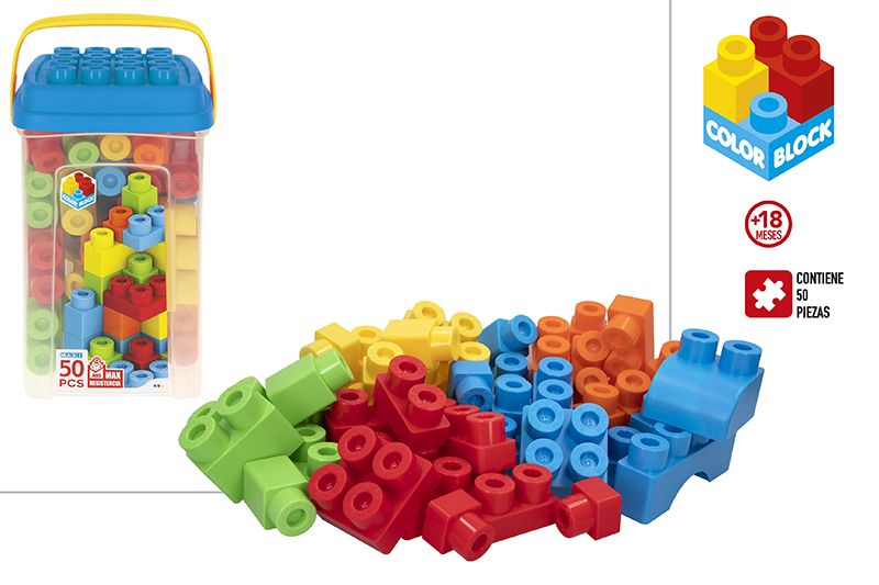 CUBO 50PCS COLOR BLOCK BASIC 908000
