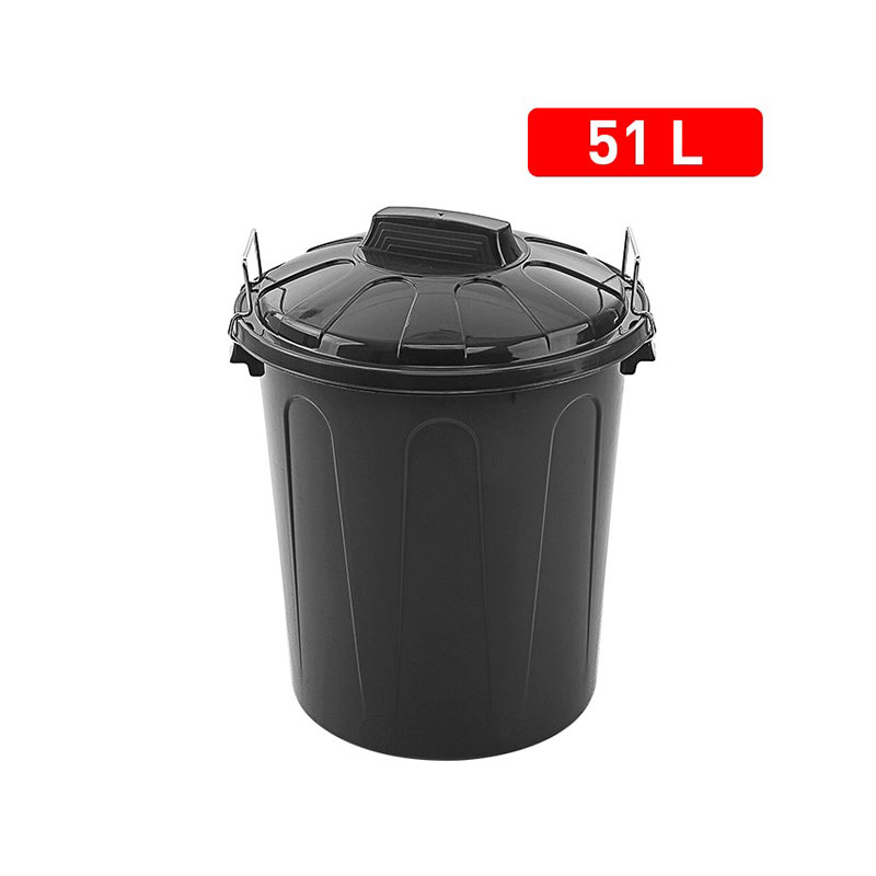 CUBO BASURA 51L NEGRO 9085500