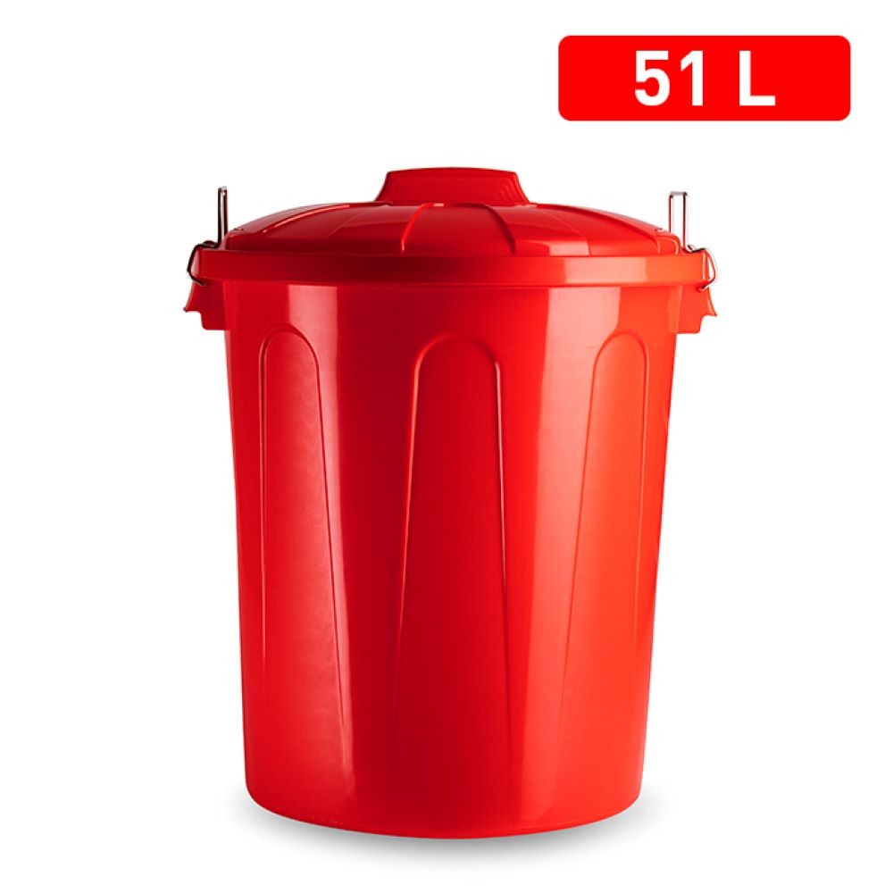 CUBO BASURA 51LT ROJO 9085500