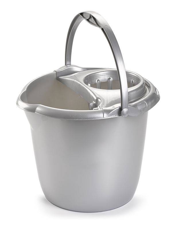 CUBO FREGONA RDO 15L PLATA 903100