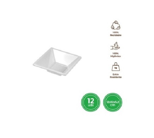 CUENCO BLANCO 12X12 12U 900600