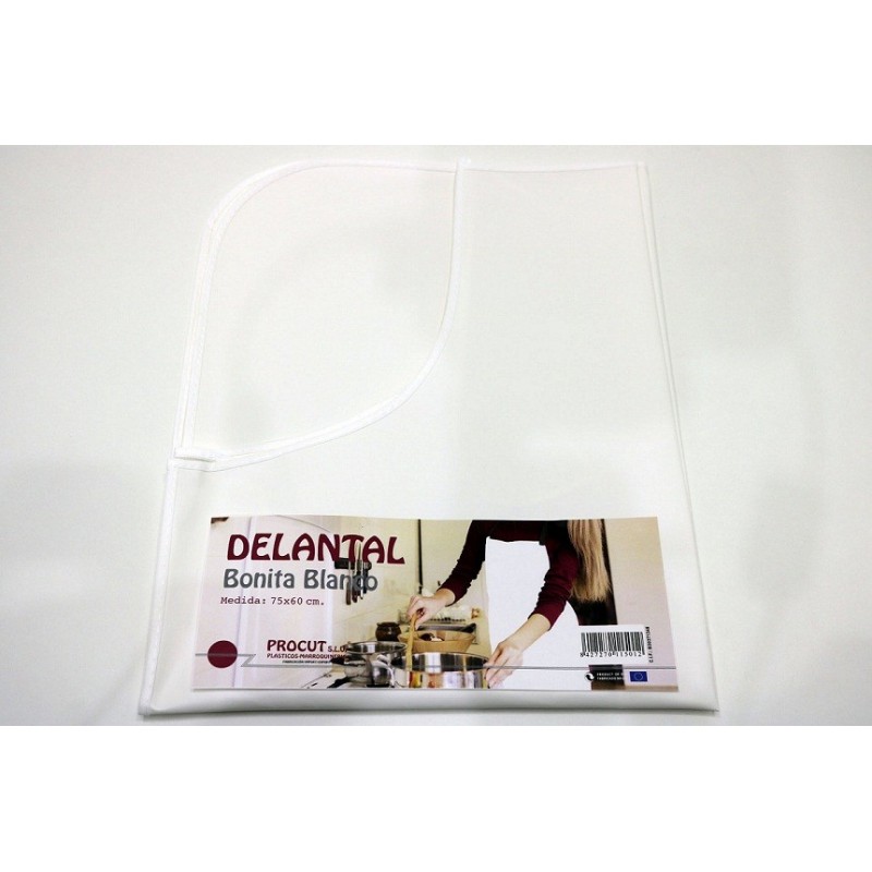 DELANTAL 75X60 BLANCO  902200