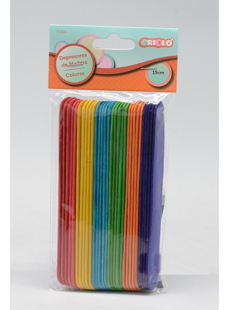 DEPRESORES COLORES  15CM 9005500