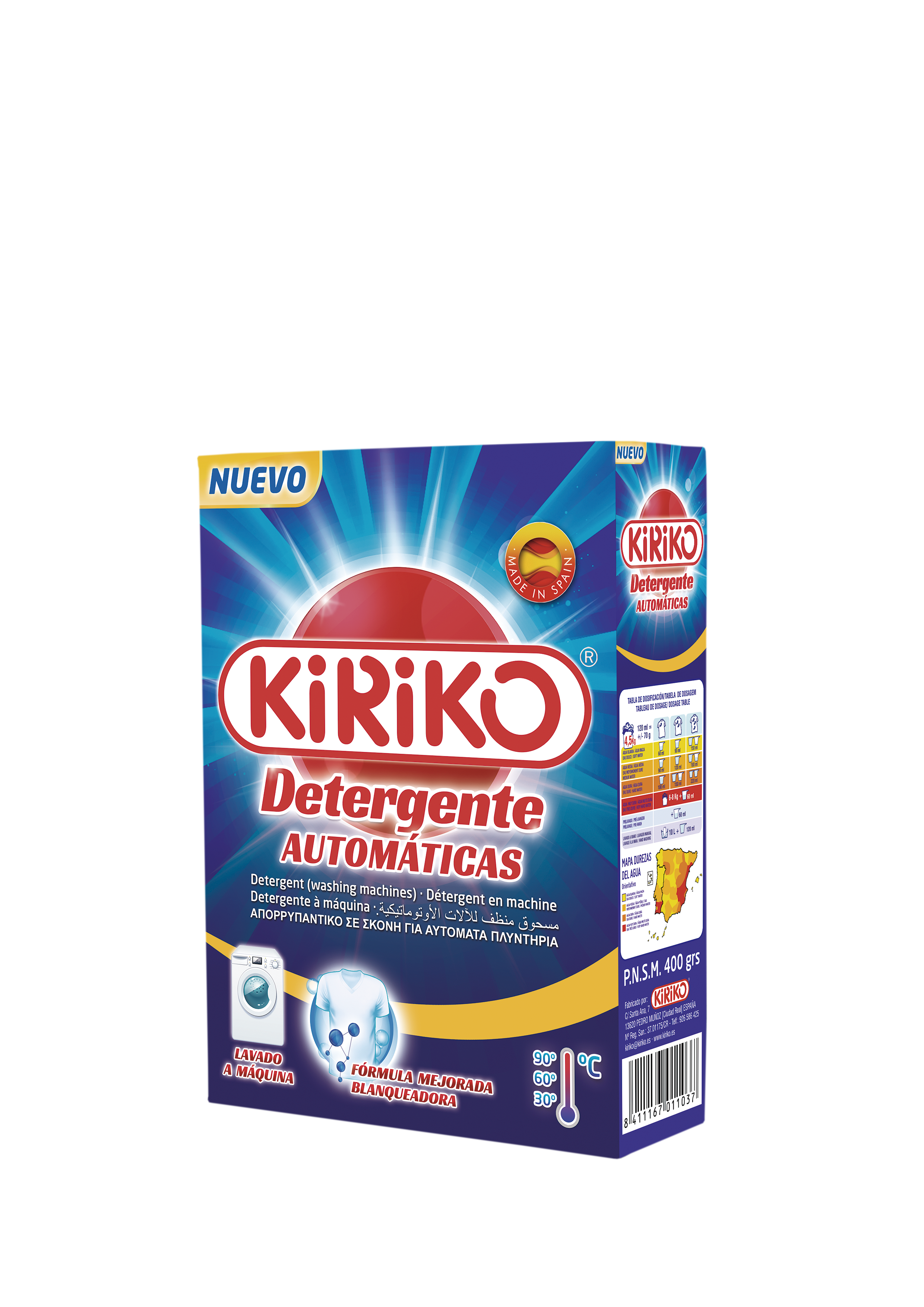 DETERG.AUTOM.KK 400GR 9001000