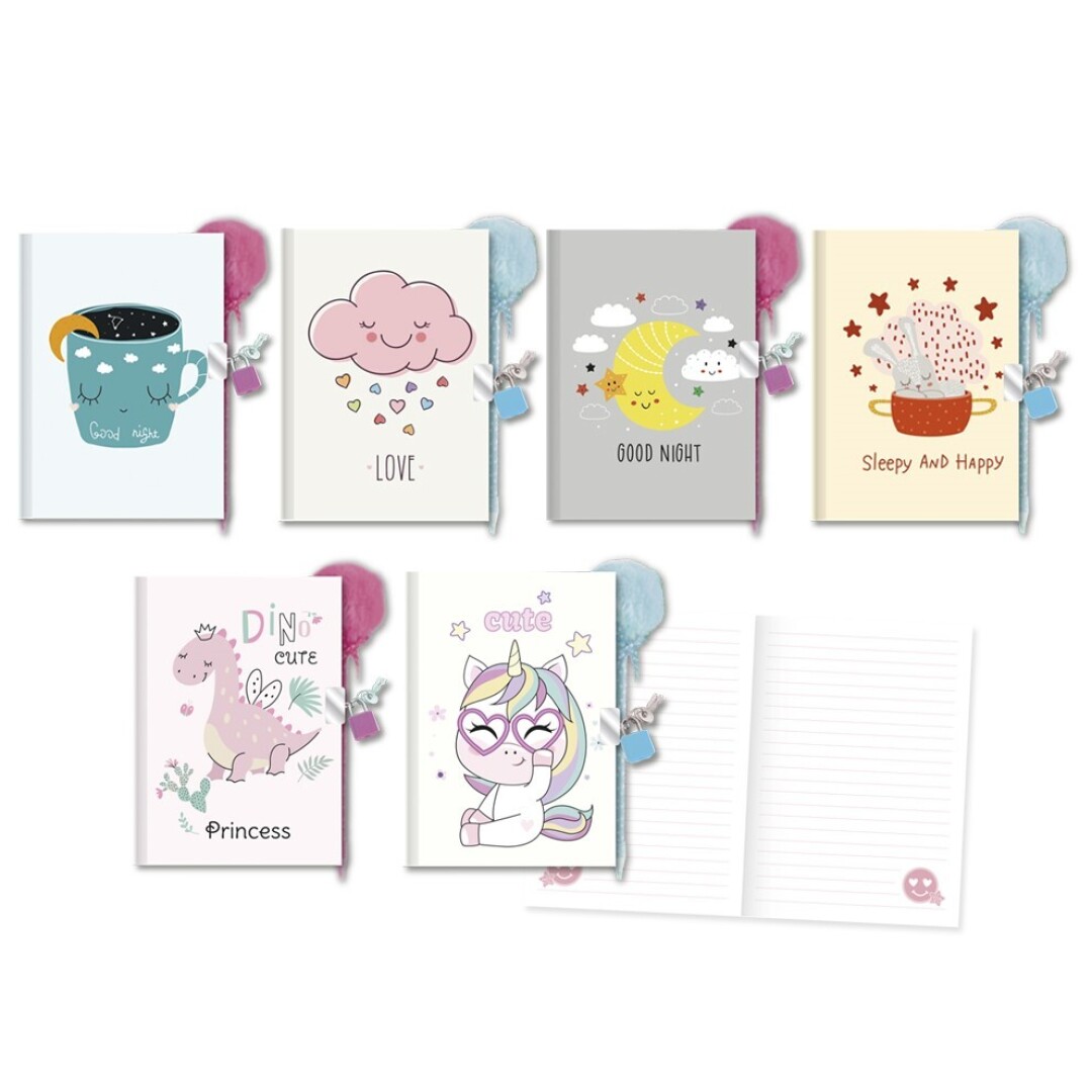 DIARIO C/BOLI POMPON HAPPY  13X18 9021500