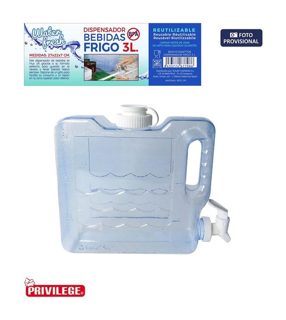 DISPENSADOR BEBIDAS FRIGO  3L 90700