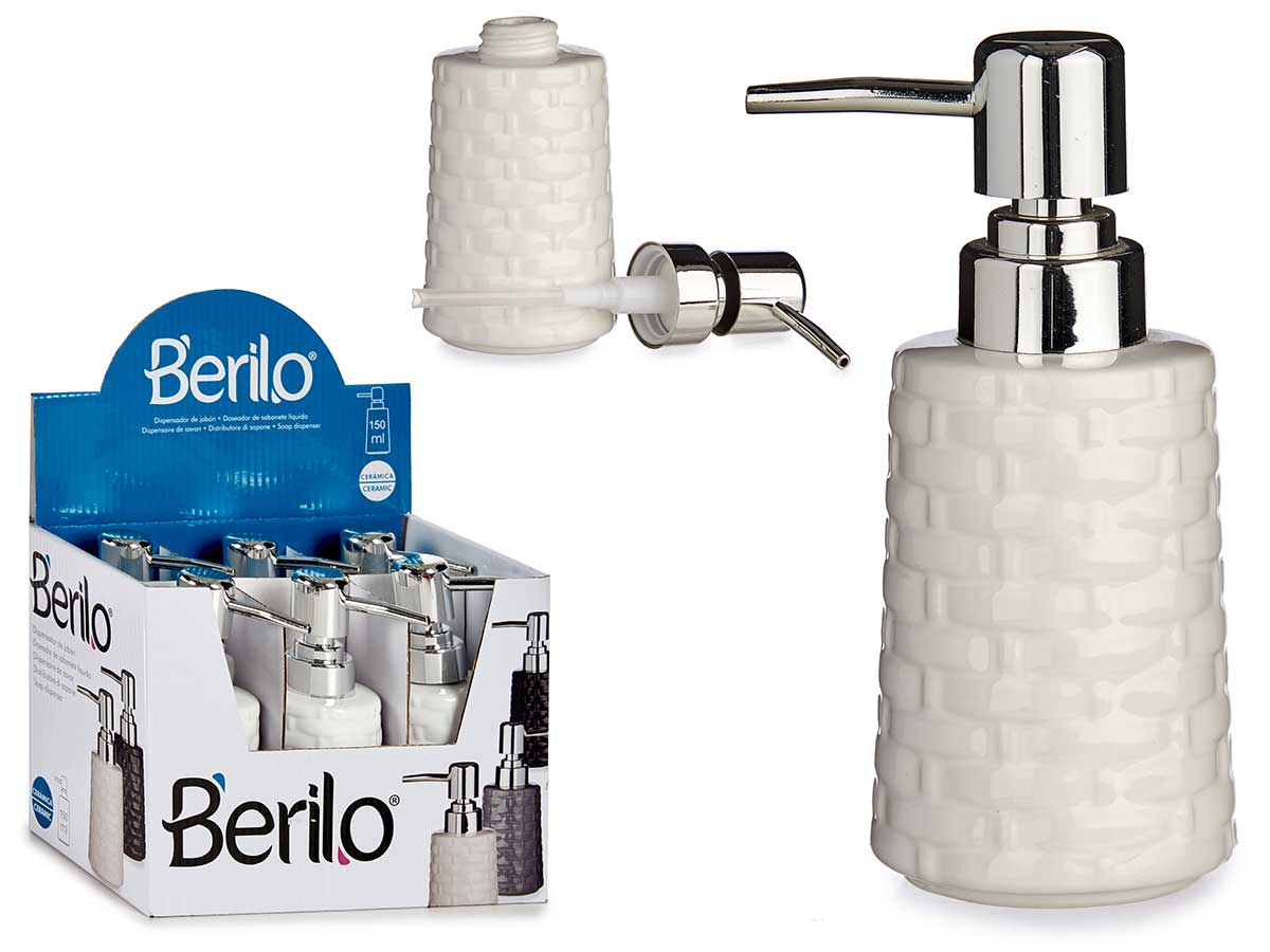 DOSIFICADOR JABON CERAM.RELIEVE BCO 901900